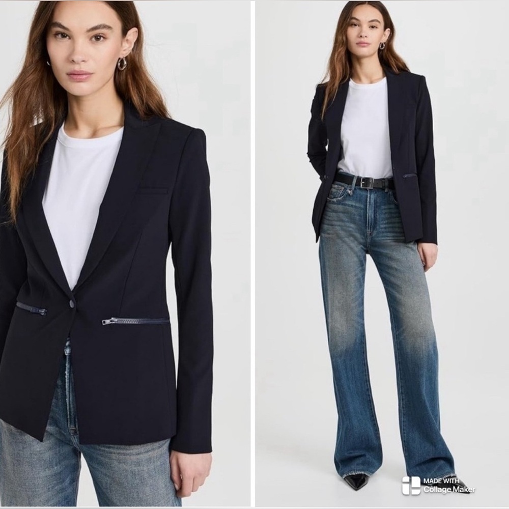 Veronica Beard scuba dickey jacket blazer black
